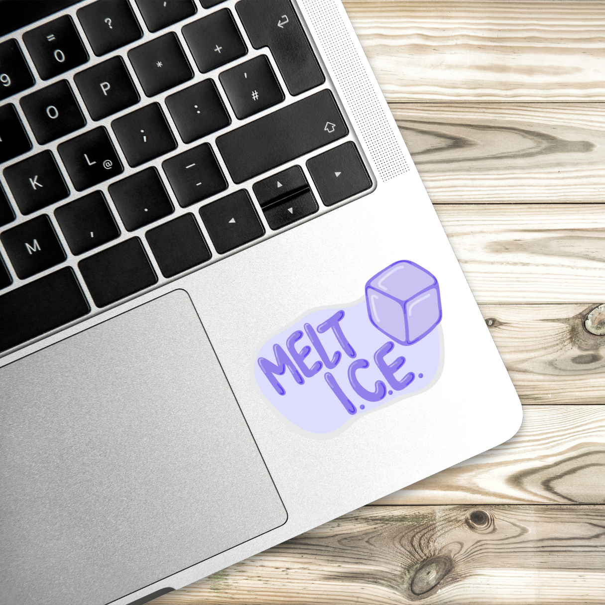 Melt ICE Sticker | 3" x 1.5" | Anti Ice Protest Sticker | Abolish ICE | Immigration Rights | Water-Resistant Activism Sticker