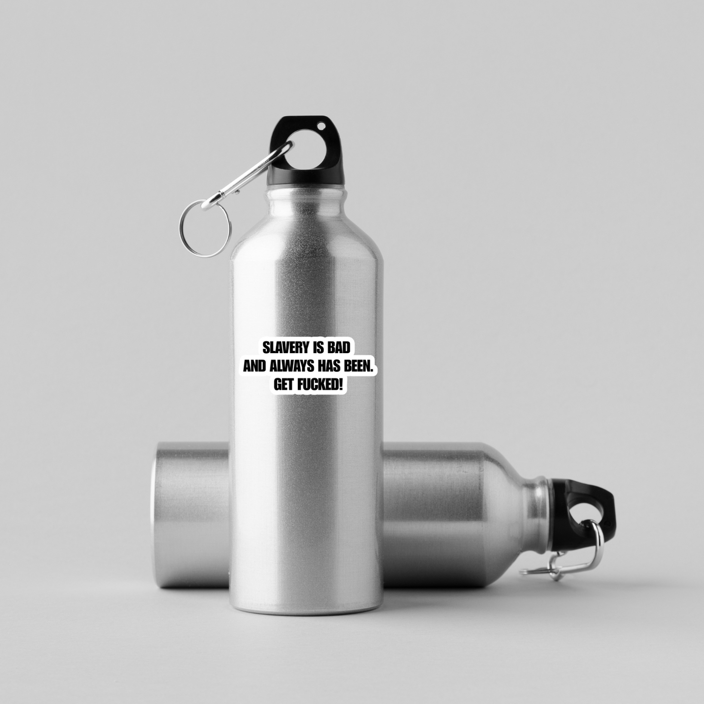 Slavery Is Bad Stickers (3 Options) | 3" x 1.5" Vinyl Stickers | Bold Anti-Racism Statement | Water-Resistant | Progressive Political Humor