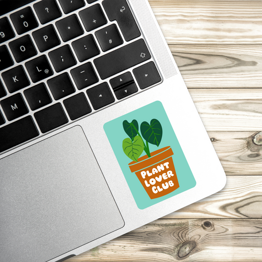 Plant Lover Club Sticker | Aesthetic Plant Sticker | Botanical Club Decal | Plant Mom Sticker | 3" x 2"