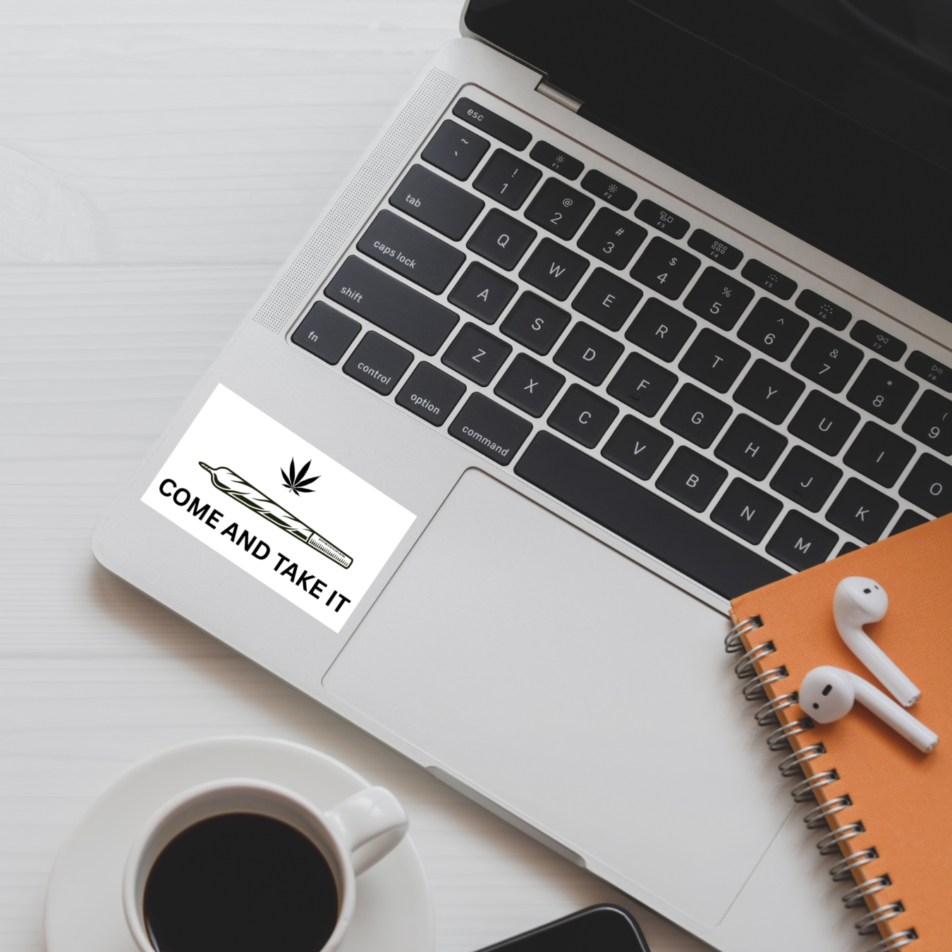 Come and Take It Weed Sticker | Texas Marijuana Ban Protest Decal | Joint Parody Sticker | 420 Sticker