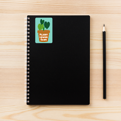 Plant Lover Club Sticker | Aesthetic Plant Sticker | Botanical Club Decal | Plant Mom Sticker | 3" x 2"