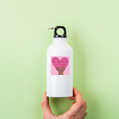 All You Need Is a Dog Sticker | Cute Dog and Heart Design | Vinyl Decal | Pet Lover Gift | Water-Resistant