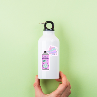 Bigot Repellent Sticker | Anti-Hate Vinyl Decal | 3" x 4" | Social Justice Protest Sticker | Queer Ally Gift | Political Sticker