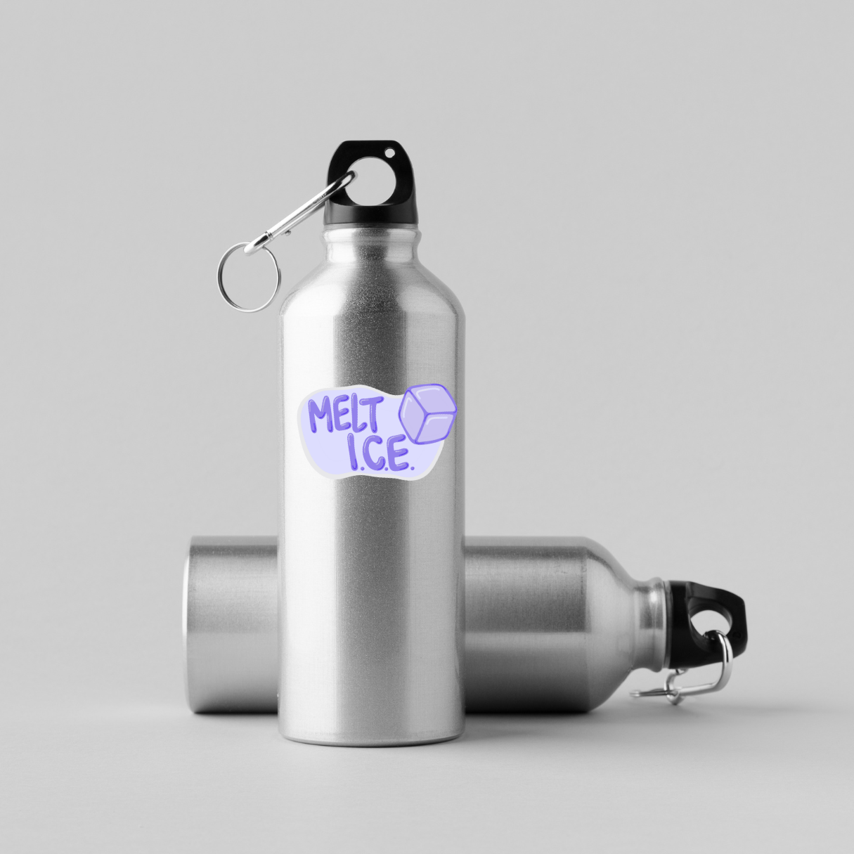 Melt ICE Sticker | 3" x 1.5" | Anti Ice Protest Sticker | Abolish ICE | Immigration Rights | Water-Resistant Activism Sticker