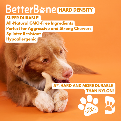 BetterBone HARD CHEW TOY: Natural Ingredients, eco-friendly, and ultra-durable chew for the toughest chewers!