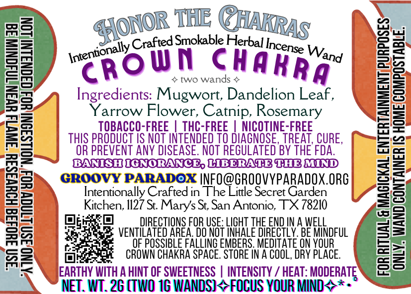 Intentionally Crafted Smokable Herbal Incense Wand - Pack of Two