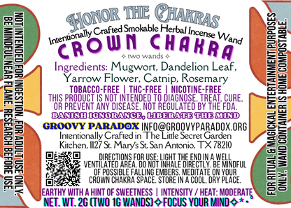 Intentionally Crafted Smokable Herbal Incense Wand - Pack of Two