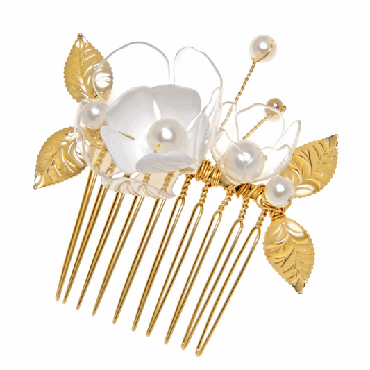 Jasmine Flower Fairy Hairpin | Enchanted Floral Accessory | Groovy Paradox