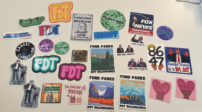 Mystery Misprint Sticker Bundle | 5-Pack Imperfect Stickers | Slightly Flawed Vinyl Decals | Discounted Sticker Grab Bag