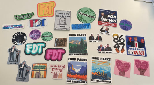 Mystery Misprint Sticker Bundle | 5-Pack Imperfect Stickers | Slightly Flawed Vinyl Decals | Discounted Sticker Grab Bag