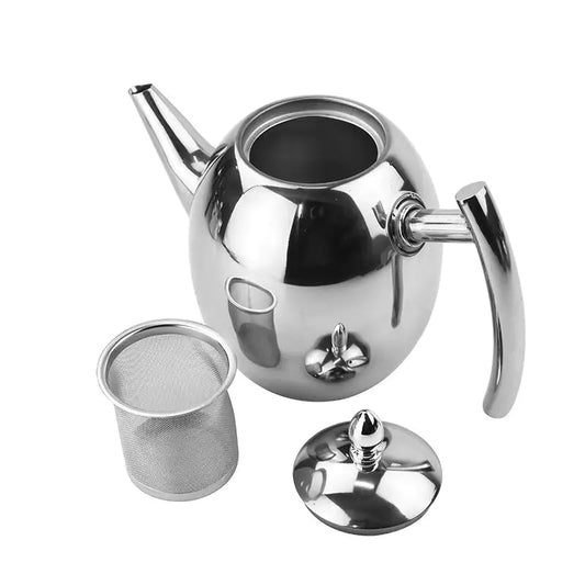 Premium Stainless Steel Teapot With Strainer: Elevate Your Tea Experience with Pops & Pans