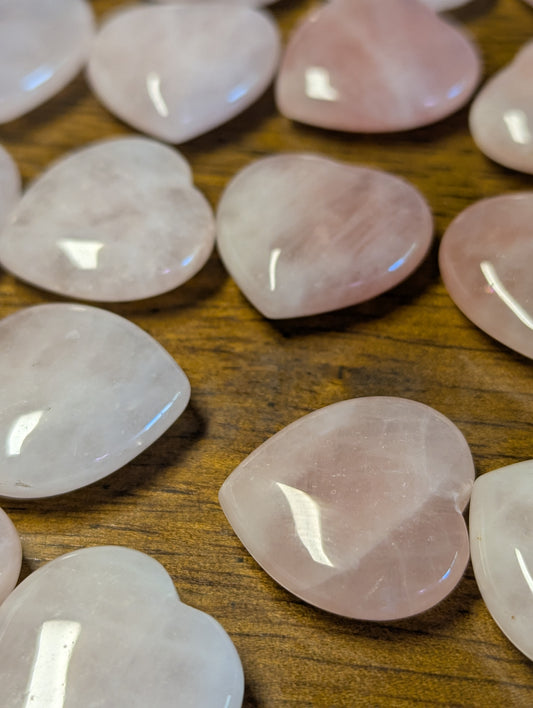 Rose Quartz Unconditional Love Pocket Heart