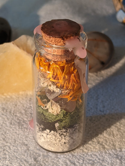 Handmade Spell Jars - Multimedia Bottle Art - Unique Pocket Charms