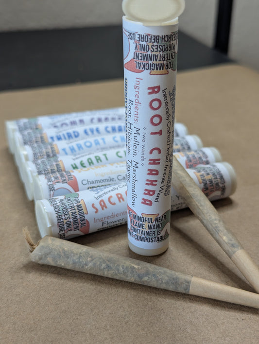 Intentionally Crafted Smokable Herbal Incense Wand - Pack of Two