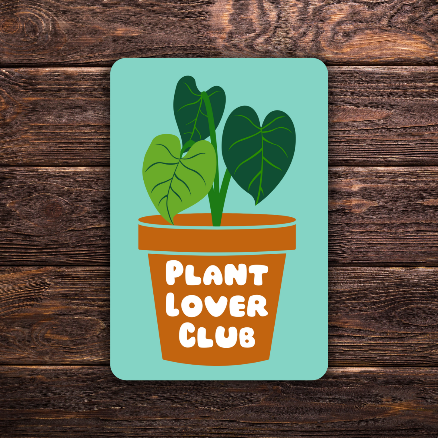 Plant Lover Club Sticker | Aesthetic Plant Sticker | Botanical Club Decal | Plant Mom Sticker | 3" x 2"