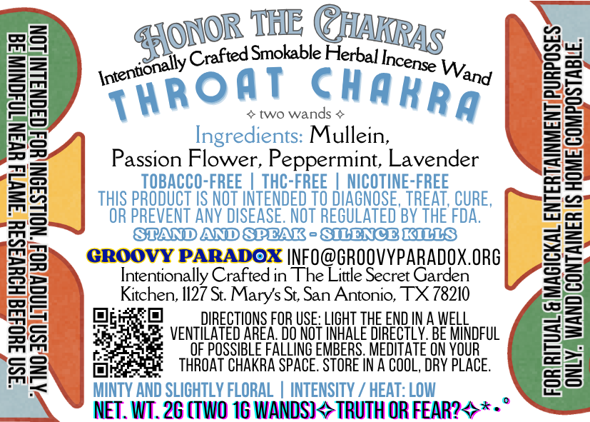Intentionally Crafted Smokable Herbal Incense Wand - Pack of Two