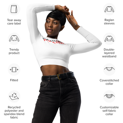 Climate Revolution Recycled Long-Sleeve Crop Top