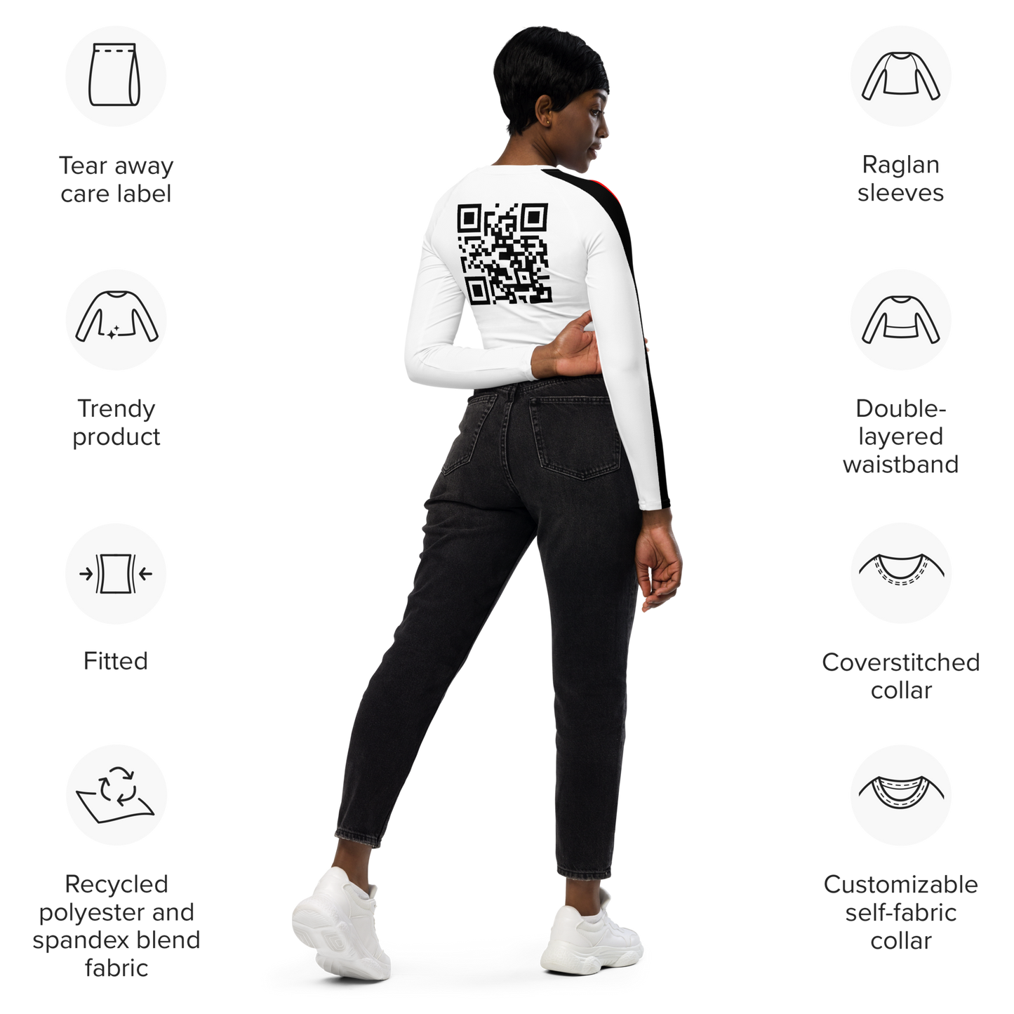 Climate Revolution Recycled Long-Sleeve Crop Top