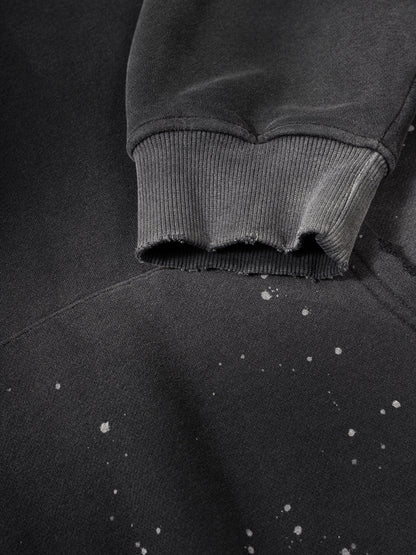 Never Stop Unlearning Dragon Hoodie | Oversized Distressed Fleece Hoodie