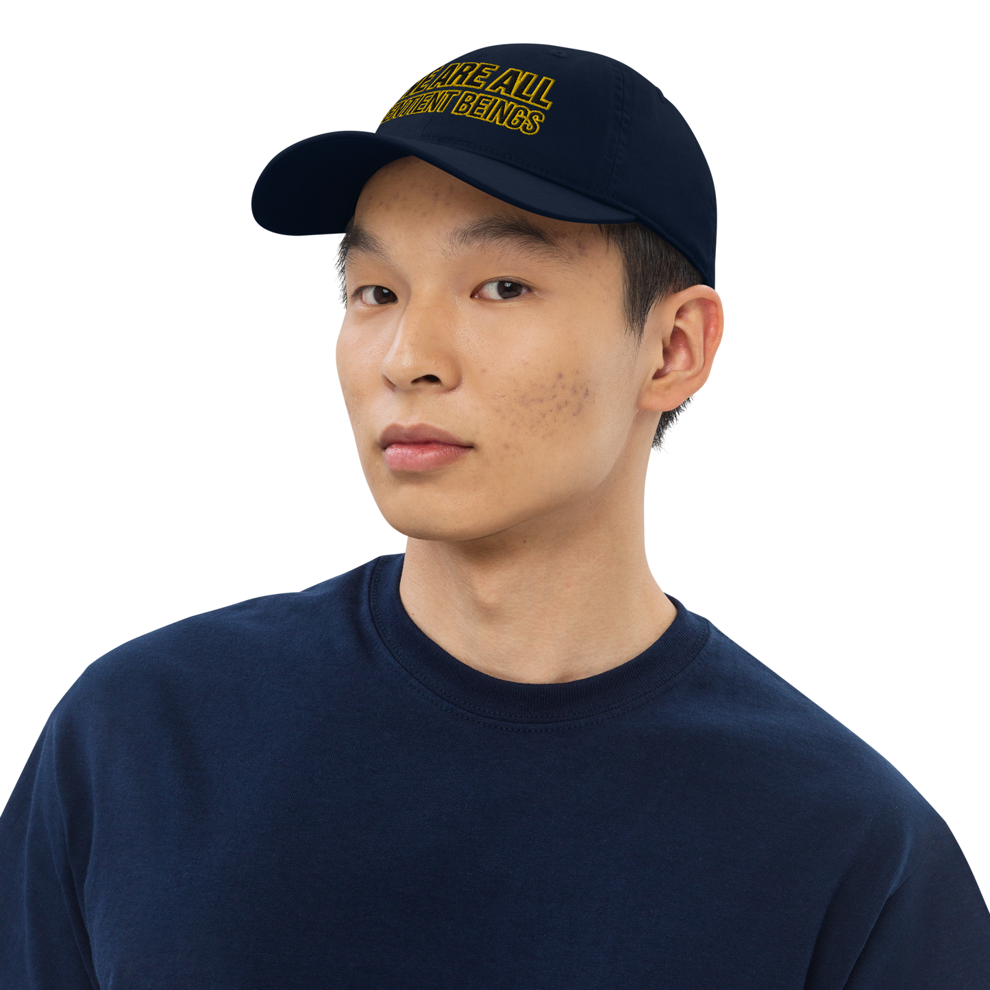 we are all sentient beings - organic vegan cap by pickles