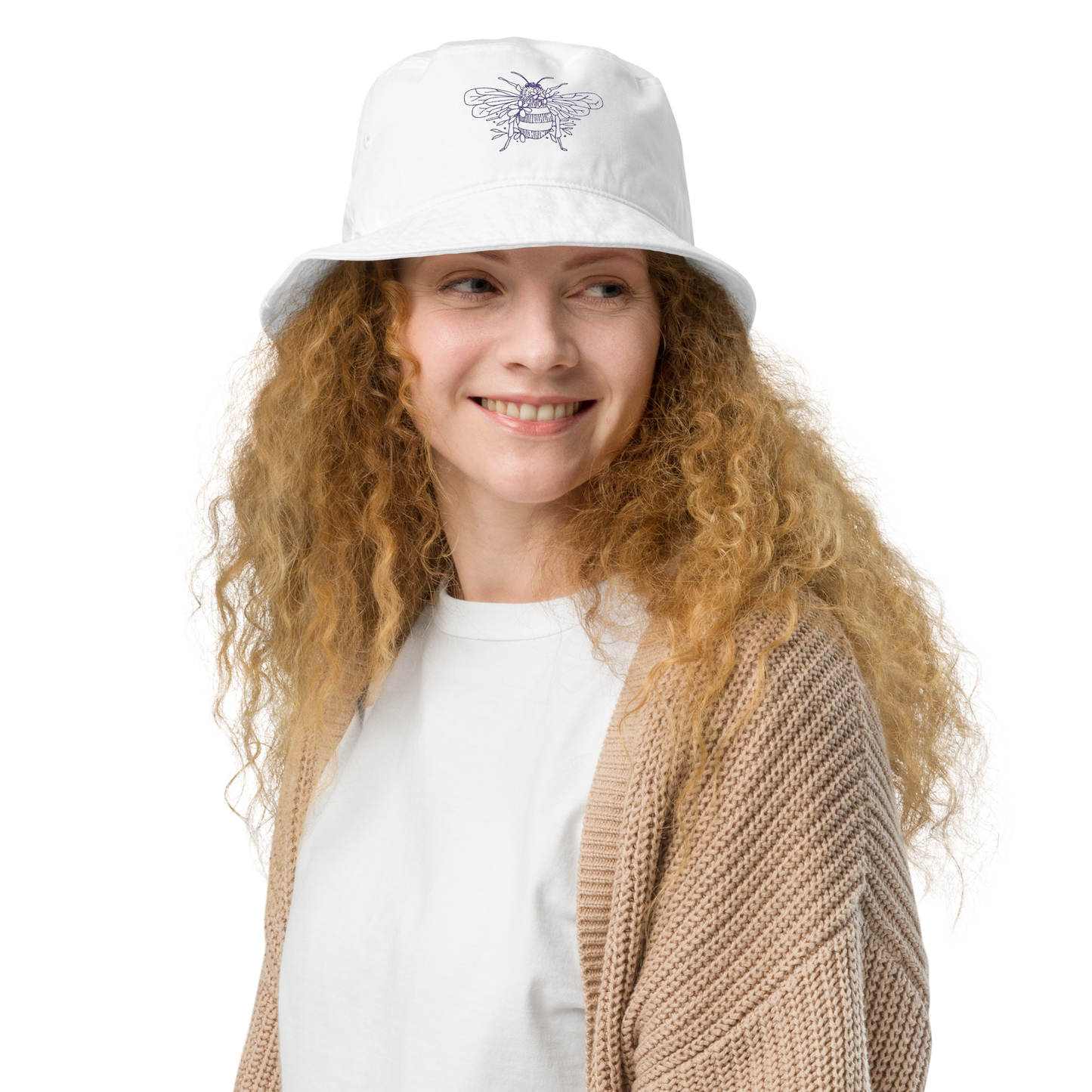 Bee & Blossom Bucket Hat