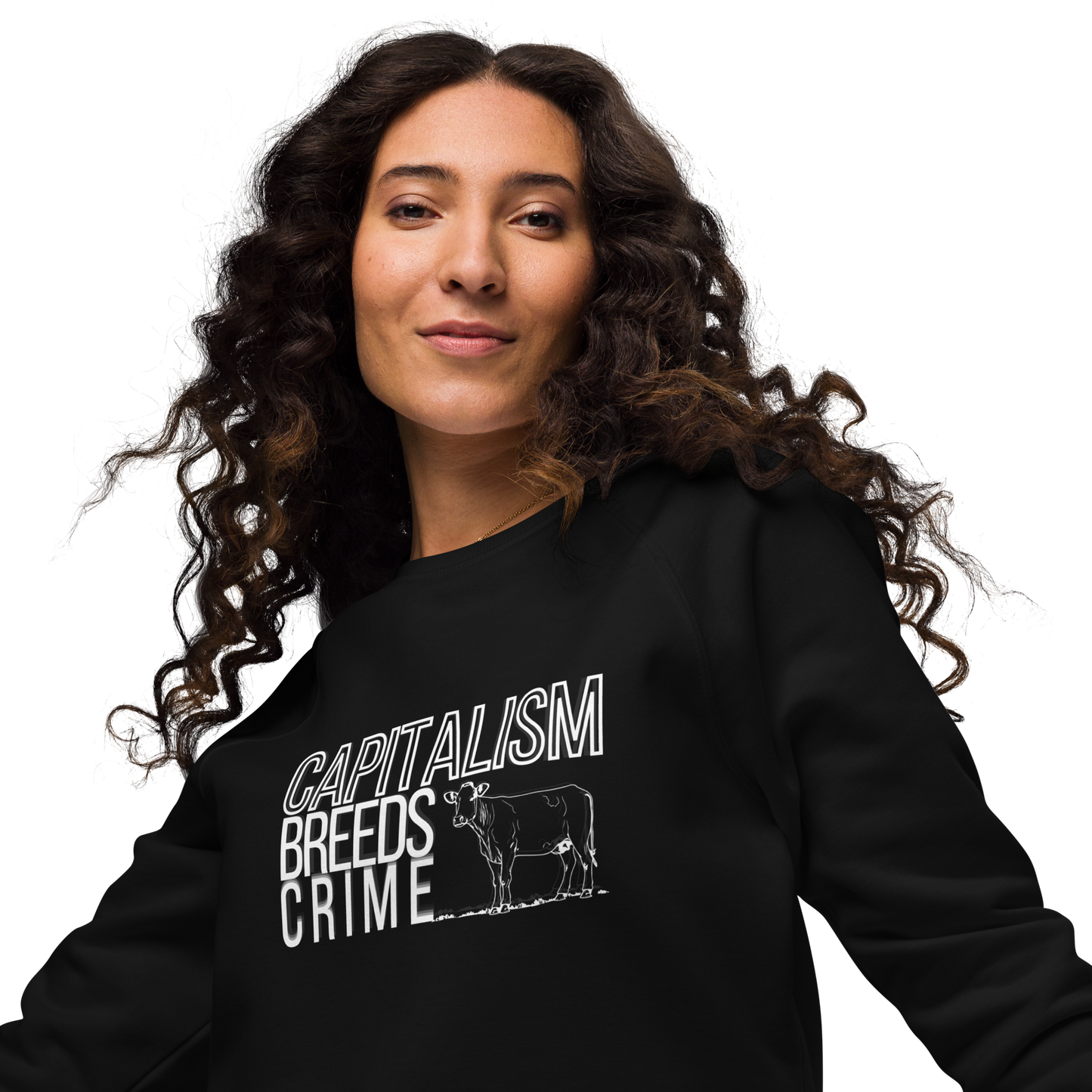 capitalism breeds crime - organic pickles sweatshirt